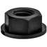 Black Nylon License Plate Nut