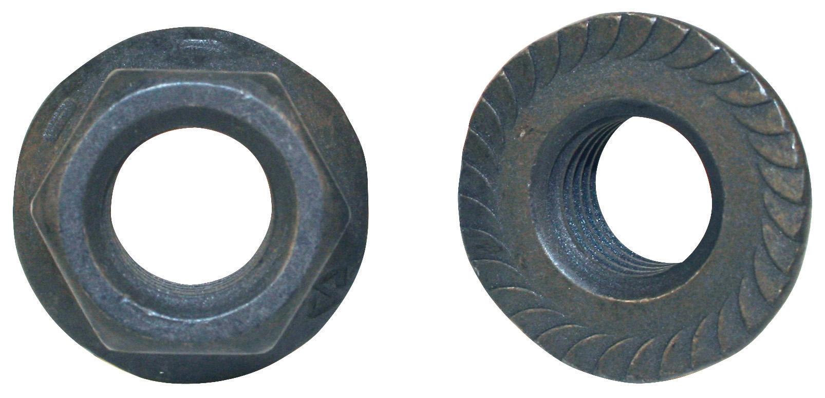 48330 Serrated Flange Nut, 5/8"11, USS, Grade 8 Steel, Black Phosphate