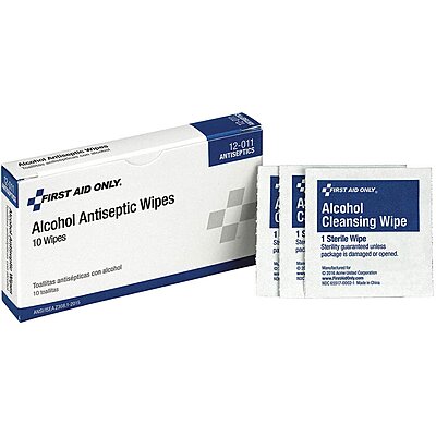 alcohol wipe packets