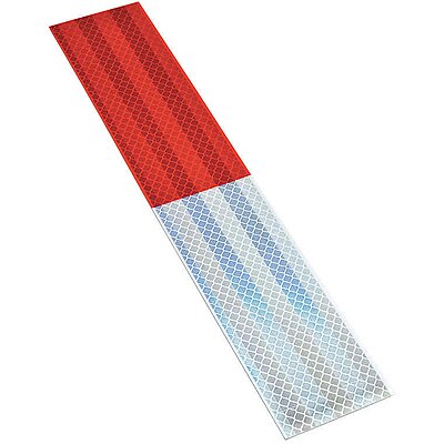 915337 7 Reflective Tape Strips Red White Pk 10 Imperial Supplies